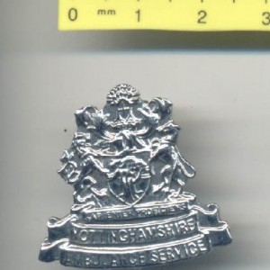 Nottinghamshire Ambulance Service old cap badge
