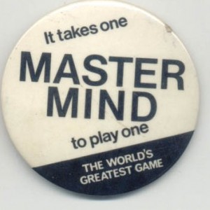 Mastermind game 1970s promotional  It takes one to play  one