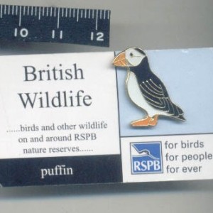 RSPB-Puffin Badge