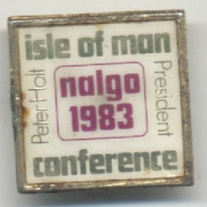 NALGO Trade Union  Isle of Man conference 1983 president Peter Holt