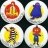 McDonalds Party badges 1987/88/89