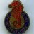 Butlin's Filey 1957 (red seahorse & dark blue)