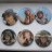 Dr Who Tom Baker set of 6 Denis Alan Print
