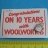 Woolworths stores 10 years service award badge