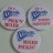 Trebor sweets late 1970s set of 3 badges